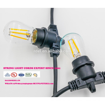 SL-54 Waterproof 15M 15 sockets String Lighting Commercial Grade E26 E27 Holiday LED String Light